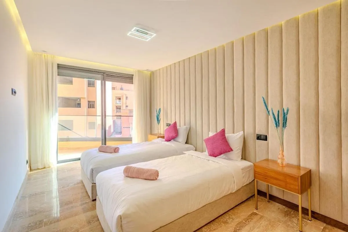 Large Elegant 2Br Apt In Gueliz Marakéš Maroko