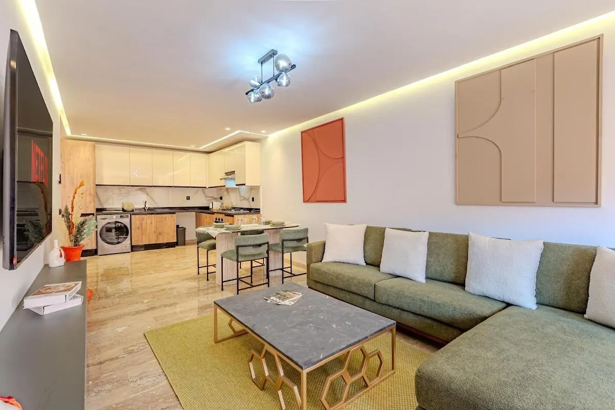 Large Elegant 2Br Apt In Gueliz Marakéš 0*,  Maroko